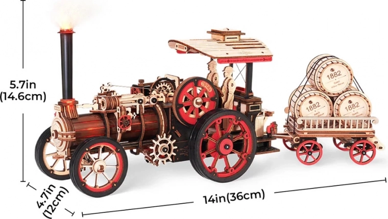 Sprung trailer and detailed craftsmanship