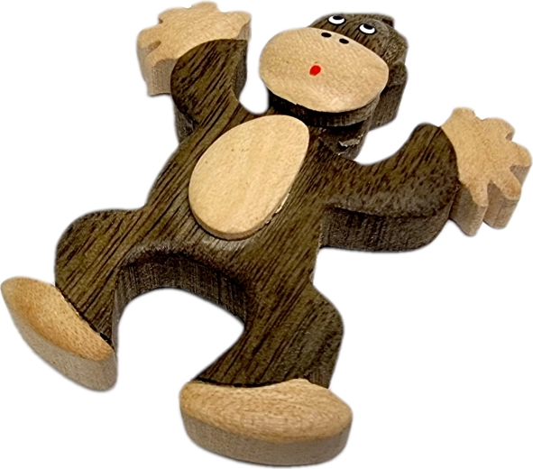 Handcrafted from natural wood