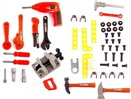 Комплектът съдържа над 50 части