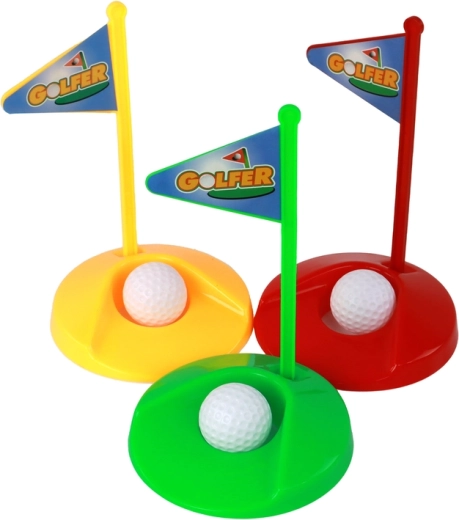 Colorful holes with flags