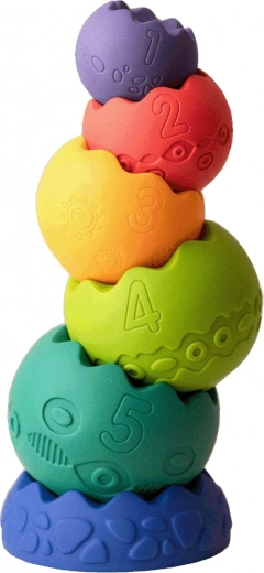 Stacking, nesting, and learning numbers