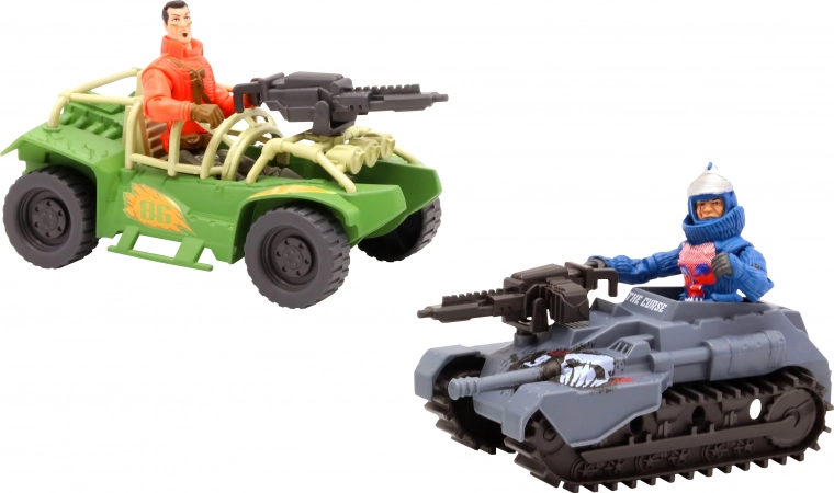 Two-pack of vehicles for even more action