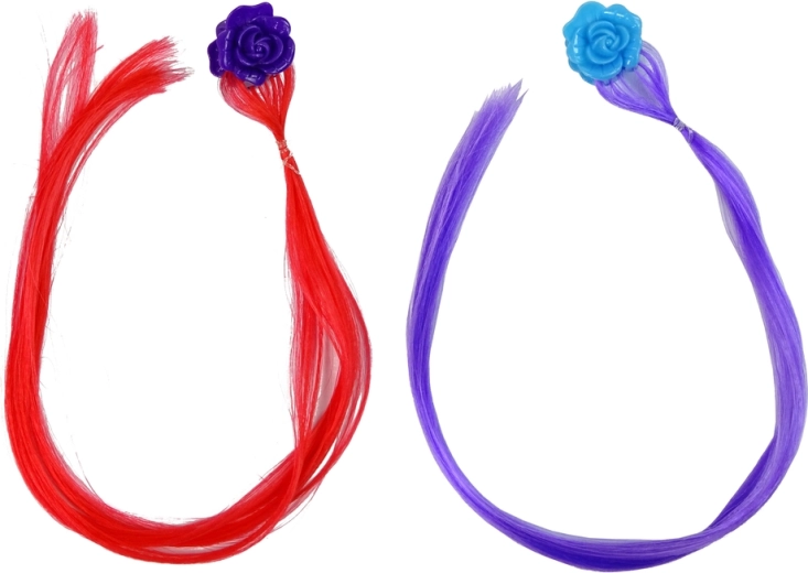 Цветни кичури с цветни фиби