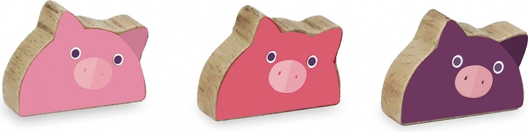 Adorable little pig characters