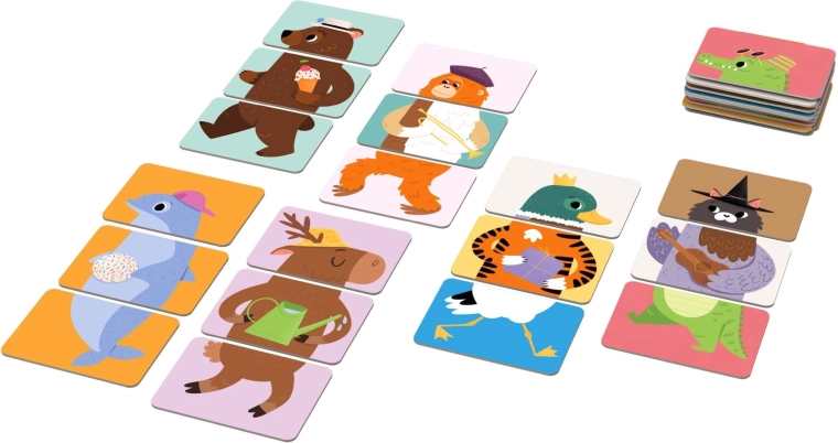 Learning through play: assembling head–body–legs