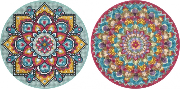 Sparkling turquoise mandala