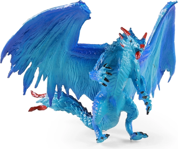 Blue Dragon with Red Accents