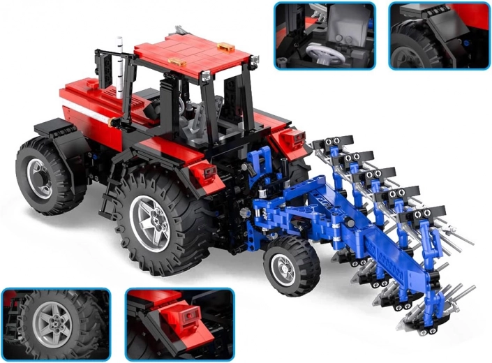 Реалистичен трактор с функционален плуг