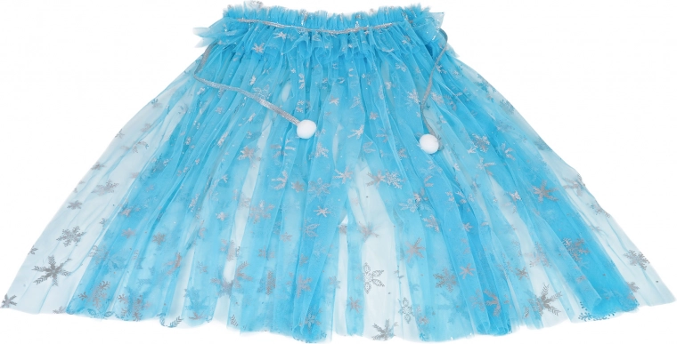 Lightweight tulle skirt with snowflakes
