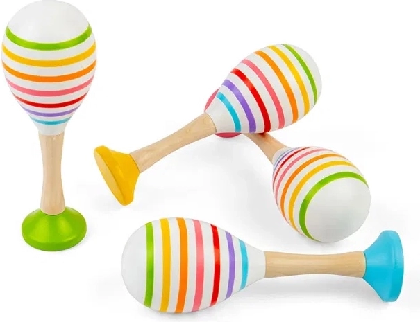 Gentle sound that invites children to explore rhythm