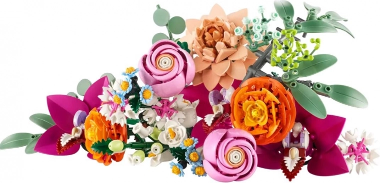 Реалистичен букет от LEGO тухлички