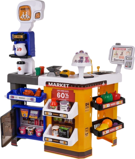 Комплектна касова зона с хладилник и кафе кът