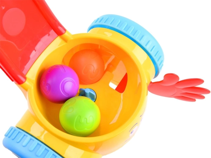 Събира и раздвижва цветните топчета