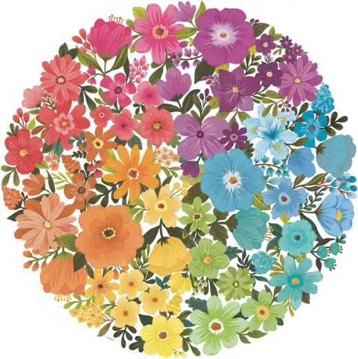 Radiant circular floral motif