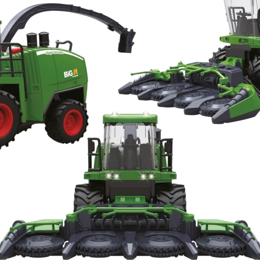 Realistic details and rotating cutting header