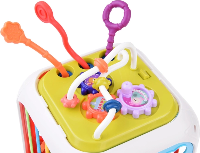 Зъбни колелца и мъниста за сетивна игра