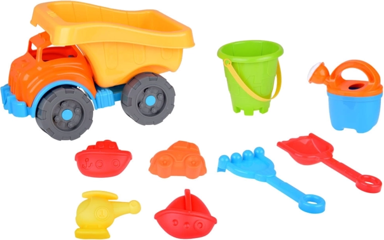 Complete beach set with tools and molds