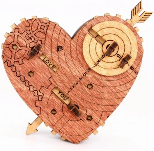 Romantic safe with a secret code