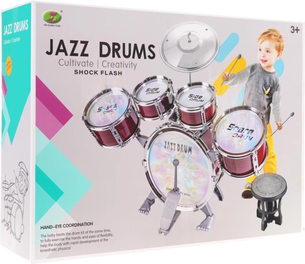 Барабанен комплект с подсветка