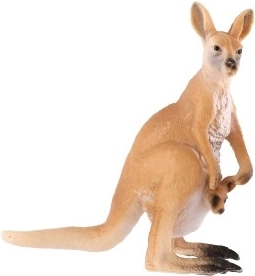 Детайлна изработка на кенгуру с малко