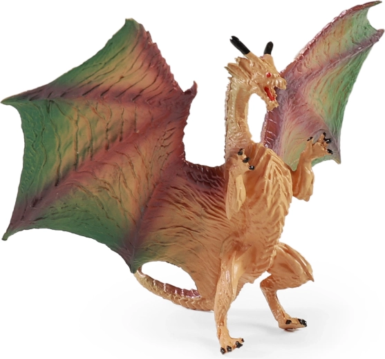 Multicolored Dragon with Sharp Teeth