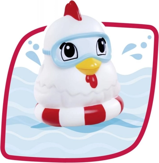 Cute vinyl figures of a dog and a chick