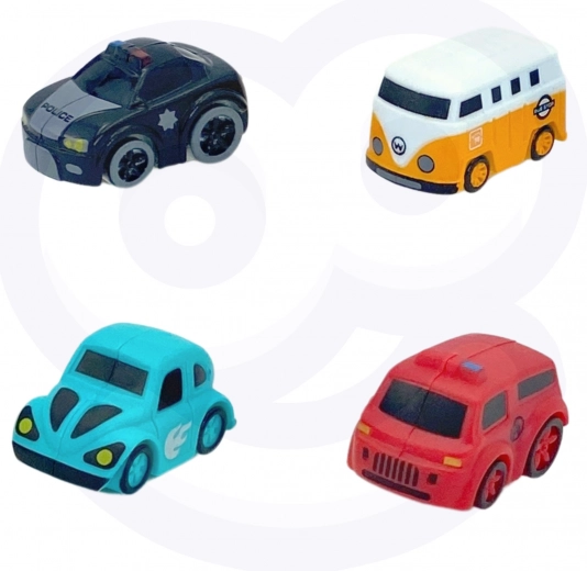 Комплект от четири колички за разнообразна игра