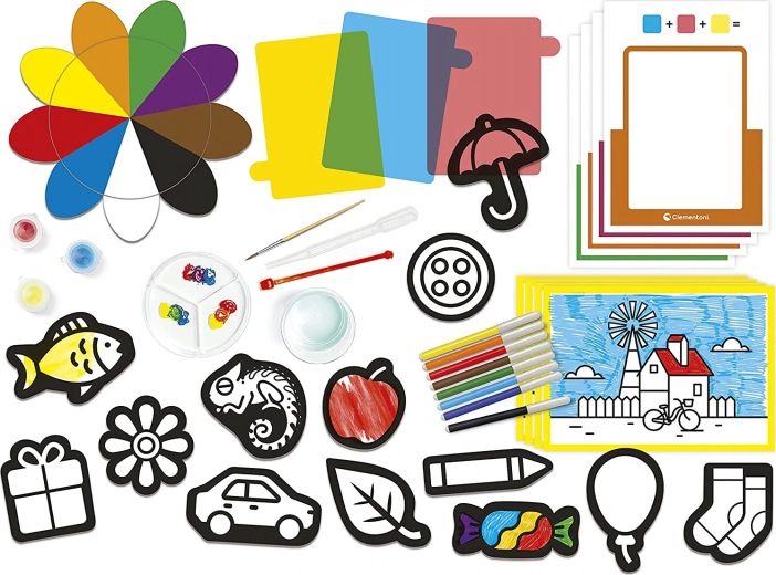 Различни форми и книжки за оцветяване