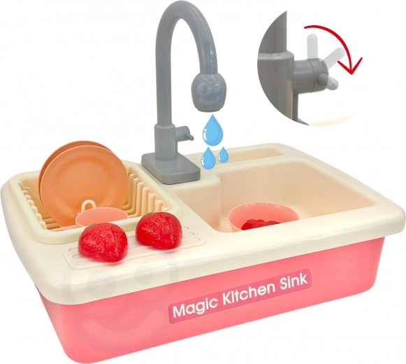 Реална циркулация на водата като при истинска мивка