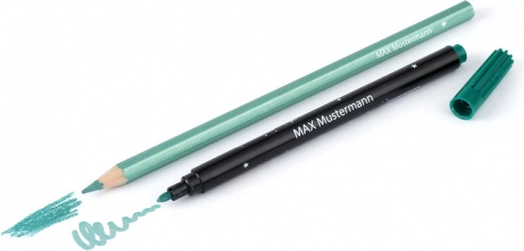 Pencil and marker in one set