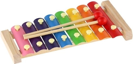 Цветни метални ламели за лесно учене на тонове