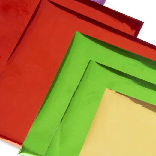 A rich set of colorful foils