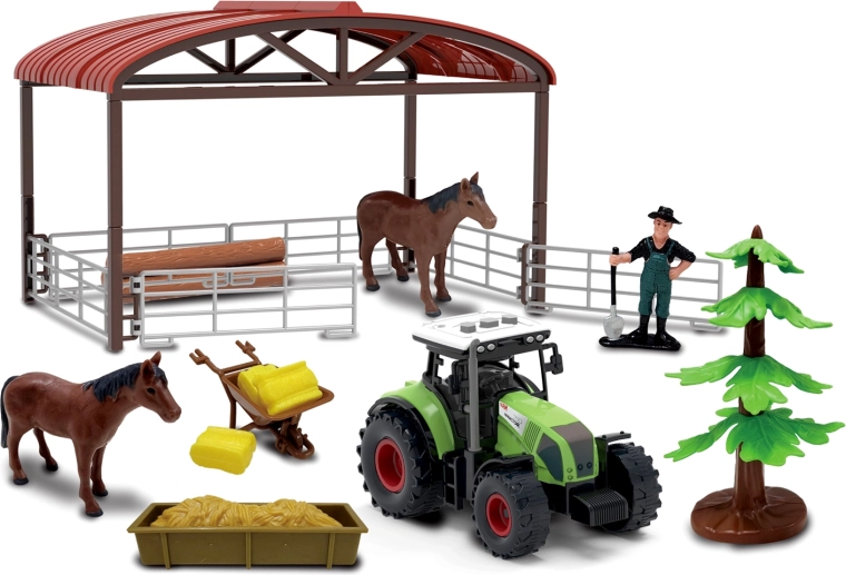 Interactive tractor with sound and light