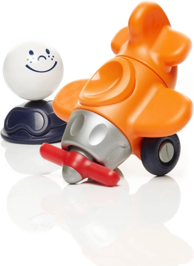 Airplane with pilot for imagination-filled stories