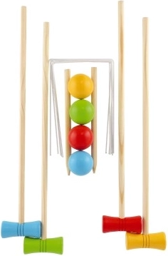 Пъстроцветни дървени елементи