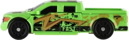 Fast green car ready to race