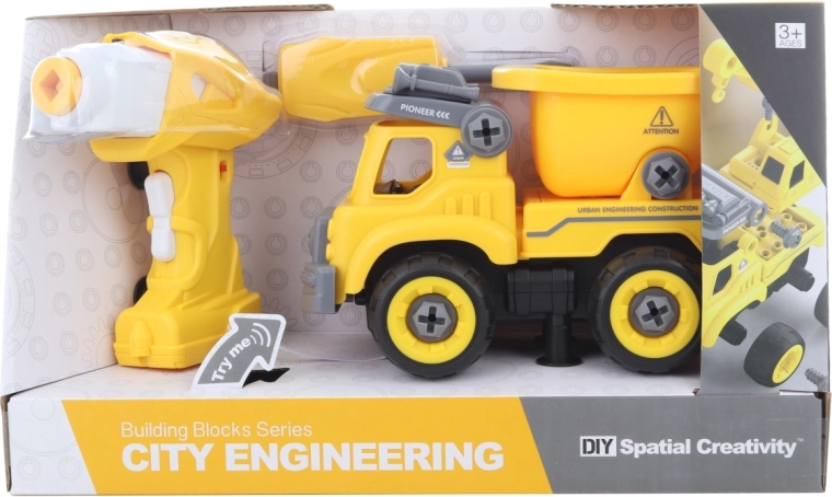 Build and take apart with screwdriver and drill