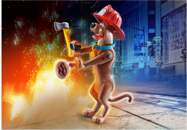 Scooby as a firefighter – the hero of every mission