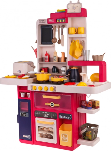 Realistic cooking with lights, sounds, and steam