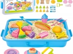Woopie kinetic sand 6 colors 1.2 kg – restaurant and bakery with table and molds