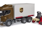 Товарен камион SCANIA Super 560R UPS с високоповдигач BRUDER 1:16