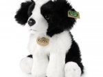Plush Border Collie dog sitting 30 cm eco‑friendly