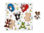 Дървен пъзел с вложки КЪРТЧЕТО – малък