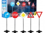 Комплект от 5 пътни знака на стойки за малки шофьори 3+