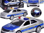 Police car with lights and sounds, opening doors