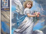 Диамантено рисуване херувим 30 × 40 см