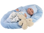 Realistic baby doll with full vinyl body - boy 40 cm
