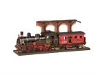 3D Wooden Puzzle Vintage Steam Locomotive