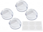 Silicone furniture corner protectors – 4 pcs, transparent