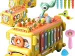 Интерактивен автобус Монтесори 6-в-1 за деца от 18 месеца